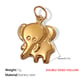 PJ266G Double-sided hollow gold pendant Picture4