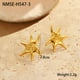 NMSE-H547-3 Gold Starfish Earrings
