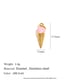 Colgante de helado con gotas de aceite - dorado Imagen13