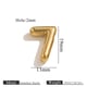 Gold punched number -7 Picture14