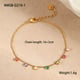 NMSB-G319-1 Gold Round Diamond Bracelet Picture12