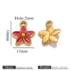 Five Leaf Flower Pendant - Red Picture2