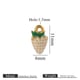 Golden oil drip white strawberry-small