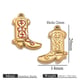 Gold shoes one side dripping oil - red Picture23