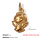PJ267G Double-sided hollow gold pendant Picture5