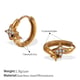 EH1087WEG White Diamond Gold Small Earrings Picture4