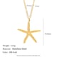 Gehamerde zeester ketting - goud Afbeelding3