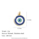 Multi-layered oil dripping eye pendant - gold Picture2