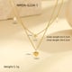 NMSN-G224-1 Gold Double Necklace