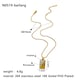 White rectangular necklace Picture3