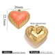 Heart-shaped cross pattern with heart-shaped gold-orange Picture9