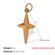 PJ275G Double-sided hollow gold pendant Picture13