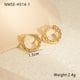 NMSE-H514-1 Small gold earrings Picture4