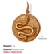 PJ294G Single-sided solid gold pendant Picture8