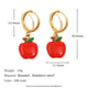 Summer Fruit Oil Drop Pendant Earrings-Gold-5 Picture5