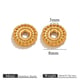 Gold dot spacer beads-8mm Picture8
