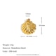 Peanut Shell Pendant - Gold Picture6