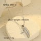 NMSN-E747-4 stalen witte zirkonium ketting Afbeelding4