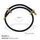 SL219BKG Black rope bracelet Picture3
