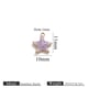 Gold double-sided oil dripping small pendant-five-pointed star purple Picture45