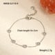 NMSB-G3110-4 Steel Bracelet with White Diamonds Picture5
