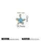 Gold Oil Drop Pendant - Starfish Blue Picture70