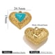 Peach heart oil drop peach heart gold-green Picture12
