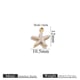 Gold Oil Drop Pendant - Starfish White Picture69