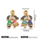 Couple kissing front and back oil drop pendant Picture5