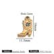 Gold Shoes Double-sided Oil-Dropped Five-pointed Star-Black Picture4