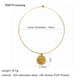 Gold sun necklace