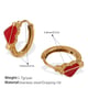 EH1147RDG Red oil drop small earrings Picture11
