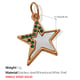 PJ281GNG Green Diamond White Shell Gold Pendant Picture2