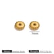 Gold gear spacer beads-5mm