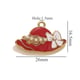 Red oil drip hat pendant