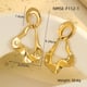 NMSE-F112-1 Gold irregular earrings Picture2