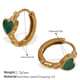EH1146GNG Green oil drop small earrings Picture9
