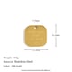 English Square Pendant-Gold Picture3