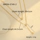 NMSN-E749-2 Double-layer tassel necklace