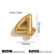 Gold perforated number -4 Picture17