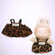 Separate leopard print overalls skirt [doll not included] 