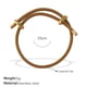 SL219GG gold rope bracelet Picture4