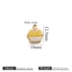 Gold double-sided oil dripping small pendant - cake yellow + white Picture52