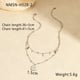 NMSN-H528-2 Steel Double Necklace Picture2