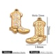 Gold Shoes One-Sided Oil Drops-White Picture26