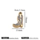 Gold Shoes Double-sided Oil Drops-Black Picture15