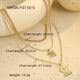 NMSN-F3110-5 Gold three-layer necklace
