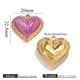 Heart-shaped cross pattern with heart-shaped gold-purple Picture8