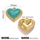 Heart-shaped cross pattern heart-shaped gold-green Picture11