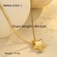NMSN-E359-1 Gold Star Necklace Picture3